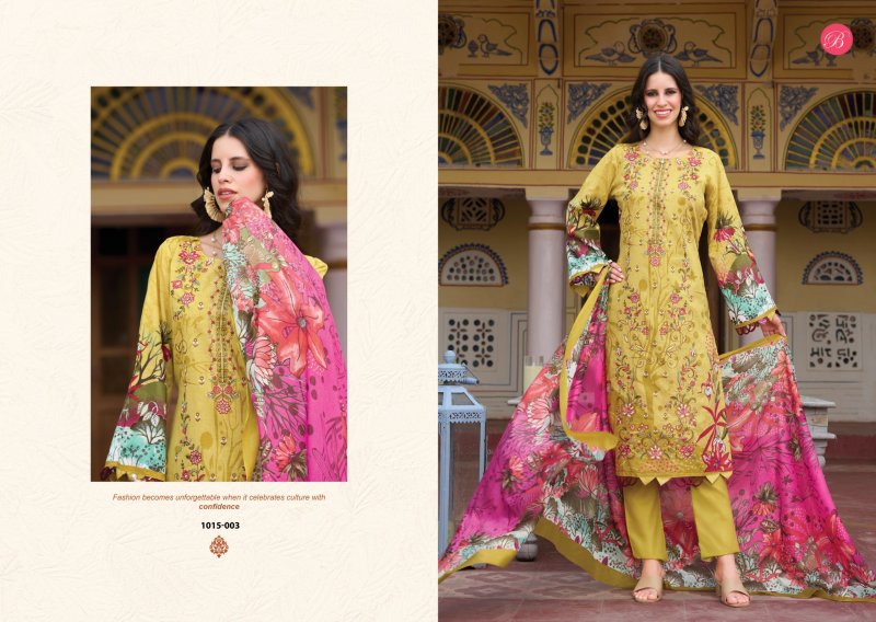 Chevron Vol 6 By Belliza Cotton Printed Dress Material